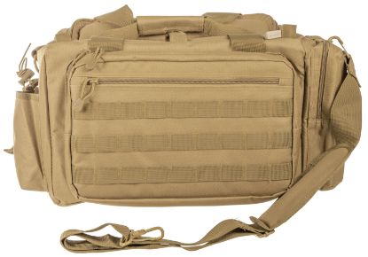 Picture of Ncstar Cvcrb2950t Vism Competition Range Bag With Padded Side Pockets, Lockable Zippers, Mag Pockets, Large D-Rings, Wide Padded Shoulder Strap & Tan Finish 