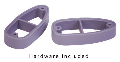 Picture of Crickett Ksa000012 Lop Spacer Kit Purple Polymer Fits Crickett Synthetic Rifles, Kit Includes 2 3/4" Spacers, 2 Long & 2 Short Butt Plate Screws & Instruction Card 