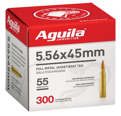 Picture of Aguila 1E556126 Target & Range Rifle 5.56X45mm Nato 55Gr Full Metal Jacket Boat Tail 300 Per Box/4 Case 