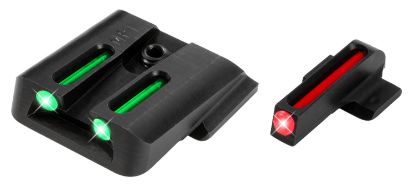 Picture of Truglo Tg131mp1 Fiber-Optic Red Fiber Optic Front/Green Fiber Optic Rear/Black Nitride Fortress Frame, Fits S&W M&P Ez 380 Dovetail Mount 