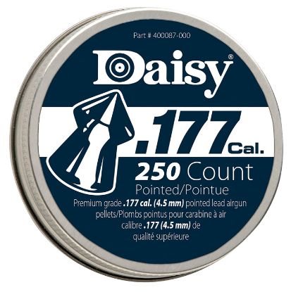 Picture of Daisy 987777406 Precisionmax Premium 177 Lead Pointed Field Pellet 250 Per Tin 