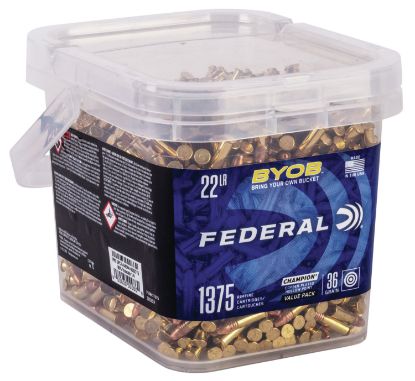 Picture of Federal 750Bkt1375 Champion Training Byob 22 Lr 36 Gr Copper Plated Hollow Point 1375 1 Box 