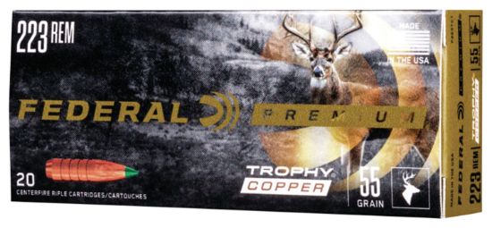 Picture of Federal P223tc1 Premium 223 Rem 55 Gr Trophy Copper 20 Per Box/ 10 Cs 