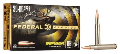 Picture of Federal P3006bch1 Premium 30-06 Springfield 168 Gr Berger Hybrid Hunter 20 Per Box/ 10 Case 