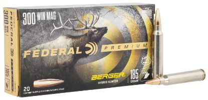 Picture of Federal P300wbch1 Premium 300 Win Mag 185 Gr Berger Hybrid Hunter 20 Per Box/ 10 Case 