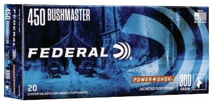 Picture of Federal 450Bmb Power-Shok 450 Bushmaster 300 Gr Jacketed Soft Point 20 Per Box/ 10 Case 