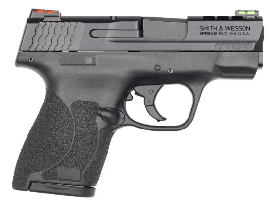 Picture of Smith & Wesson 11868 Performance Center M&P Shield M2.0 40 S&W 3.10" 6+1,7+1 Black Black Armornite Stainless Steel Slide Black Polymer Grip (Manual) 