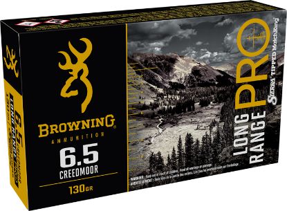 Picture of Browning Ammo B192500651 Long Range Pro 6.5 Creedmoor 130 Gr Sierra Matchking Btpt 20 Per Box/ 10 Case 