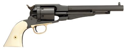 Picture of Taylors & Company 550760 Remington Conversion Lawdawg 45 Colt (Lc) Caliber With 8" Barrel, 6Rd Capacity Cylinder, Overall Blued Finish Steel & 2-Piece Ivory Grip 