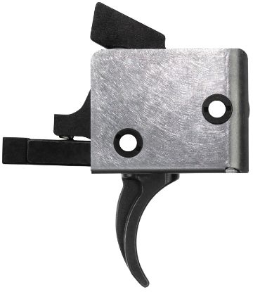 Picture of Cmc Triggers 95503 Drop-In Pcc Black/Silver Flat Trigger Single-Stage 3-3.50 Lbs Draw Weight Fits Ar-15/Ar-10 