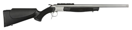 Picture of Cva Cr4817s Scout Takedown Full Size 350 Legend 1Rd 20" Threaded/Fluted, Matte Stainless Barrel/Rec, Black Synthetic Furniture 