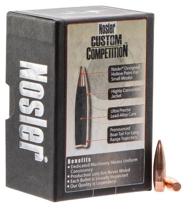 Picture of Nosler 53427 Custom Competition 6.5Mm .264 100 Gr Hollow Point Boat Tail/ 100 Per Box 