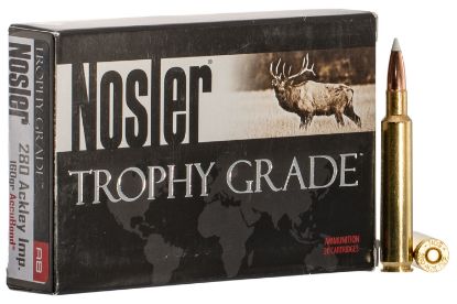 Picture of Nosler 60076 Trophy Grade 280 Ackley Improved 160 Gr Nosler Accubond 20 Per Box/ 10 Case 