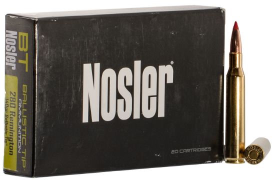 Picture of Nosler 40073 Ballistic Tip 280 Rem 140 Gr Spitzer Ballistic Tip 20 Per Box/ 10 Case 