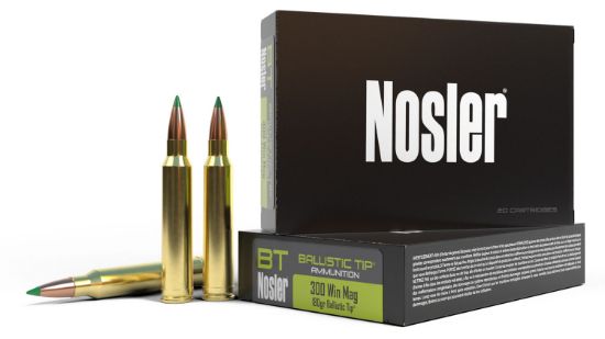 Picture of Nosler 40053 Ballistic Tip 300 Win Mag 180 Gr Spitzer Ballistic Tip 20 Per Box/ 10 Case 