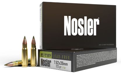 Picture of Nosler 40040 E-Tip 7.62X39mm 123 Gr E Tip Boat Tail 20 Per Box/ 10 Case 