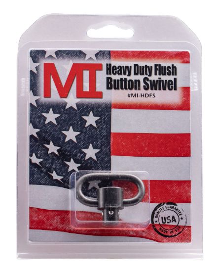 Picture of Midwest Industries Mihdfs Heavy-Duty Swivel 1.25" Quick Detach/Push Button Black Manganese Phosphate Steel 