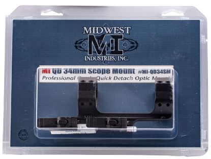 Picture of Midwest Industries Miqd34sm 34Mm Qd Scope Mount/Ring Combo Black Hardcoat Anodized 