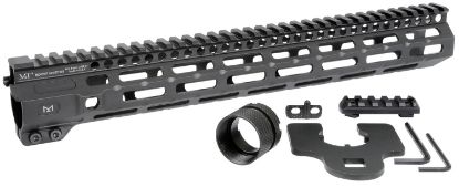 Picture of Midwest Industries Inc Micrm14 M-Series Ar-15 6061 Aluminum Black Hard Coat Anodized 14" 