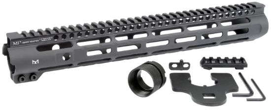 Picture of Midwest Industries Inc Mislh14 Slimline Ar-15 6061 Aluminum Black Hard Coat Anodized 14" 