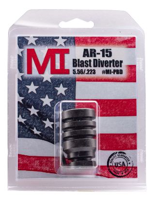 Picture of Midwest Industries Mipbd Blast Diverter Black Phosphate Steel With 1/2"-28 Tpi Threads, 1.75" Oal & 1.09" Diameter For 223 Rem, 5.56X45mm Nato Ar-Platform 