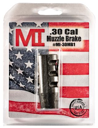 Picture of Midwest Industries Miar30mb1 Muzzle Brake Black Phosphate Steel With 5/8"-24 Tpi Threads For 30 Cal Ar-Platform 