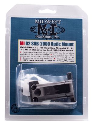 Picture of Midwest Industries Mig2subt2 Gen2 Sub 2000 Mini Optic Mount Matte Black 