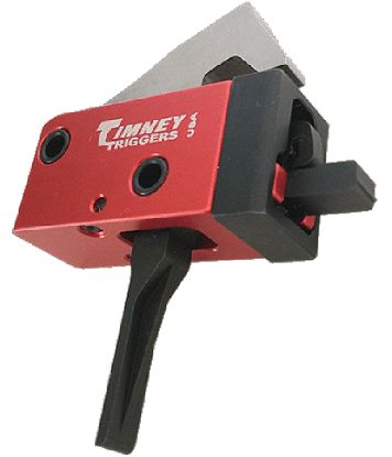 Picture of Timney Triggers 682St Pcc Trigger Two-Stage Straight Trigger With 2 Lbs Draw Weight & Black/Red Finish For Ar-Platform 