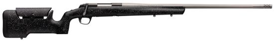 Picture of Browning 035438294 X-Bolt Max Long Range 6.5 Prc 4+1 26" Mb Matte Black Rec/Barrel Gray Speck Black Fixed Max Adjustable Comb Stock Right Hand (Full Size) 