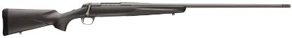 Picture of Browning 035459294 X-Bolt Pro Tungsten 6.5 Prc 3+1 24" Fluted & Lapped Barrel With Muzzle Brake, Spiral Fluted Bolt, Tungsten Gray Cerakote, Textured Grip Paneled Carbon Fiber Stock 