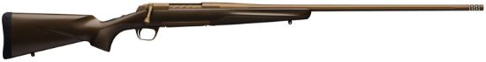 Picture of Browning 035418295 X-Bolt Pro Burnt Bronze 30 Nosler 3+1 26" Barrel With Muzzle Brake, Spiral Fluted Bolt, Burnt Bronze Cerakote, Textured Grip Paneled Carbon Fiber Stock 