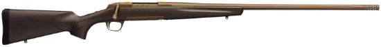 Picture of Browning 035443295 X-Bolt Pro Long Range Burnt Bronze 30 Nosler 3+1 26" Fluted Heavy Barrel With Muzzle Brake, Spiral Fluted Bolt, Burnt Bronze Cerakote, Textured Grip Paneled Carbon Fiber Stock 