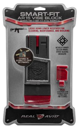 Picture of Real Avid Avar15sfvb Smart-Fit Vise Block Gray/Red Polymer 223 Rem 5.56X45mm Nato Rifle Ar-15 