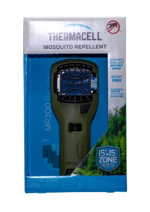 Picture of Thermacell Mr300g Mr300 Portable Repeller Olive Effective 15 Ft Odorless Scent Repels Mosquito Effective Up To 12 Hrs 