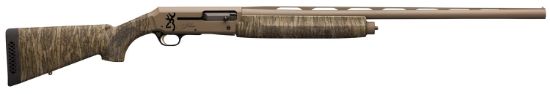 Picture of Browning 011426205 Silver Field 12 Gauge 3.5" 4+1 26" Barrel, Flat Dark Earth Metal Finish, Mossy Oak Bottomland Synthetic Stock 