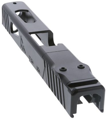 Picture of Rival Arms Ra10g104a Precision Slide A1 Qpq Black 17-4 Stainless Steel With Front/Rear Serrations & Rmr Optic Cut For 9Mm Luger Glock 17 Gen4 