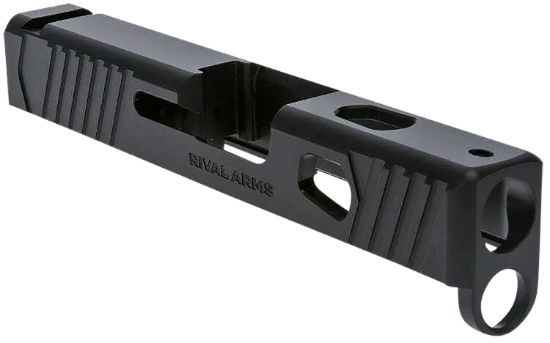 Picture of Rival Arms Ra10g305a Precision Slide A1 Compatible W/Glock 43 Gen3, 9Mm Luger Black Qpq Stainless Steel, Rmr Cut Sights 