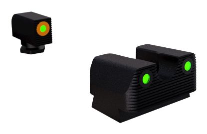 Picture of Rival Arms Ra2a231g Night Sights For G42/G43/G48 Black | Green Tritium Orange Ring Front Sight Green Tritium Black Ring Rear Sight 