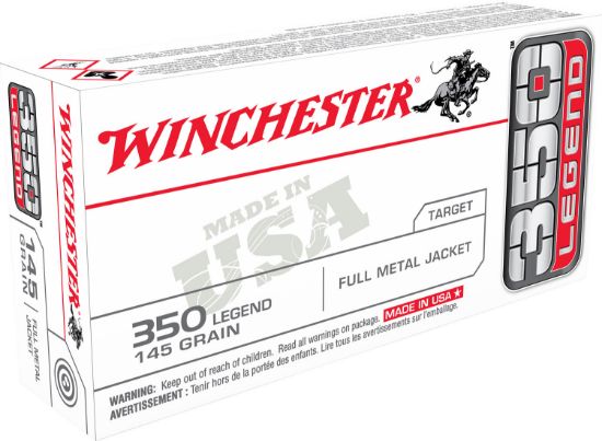 Picture of Winchester Ammo Usa3501 Usa 350 Legend 145 Gr Full Metal Jacket 20 Per Box/ 10 Case 