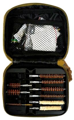 Picture of Clenzoil 2830 Field & Range Cleaning Kit Multi-Caliber Rifle/21 Pieces Tan 