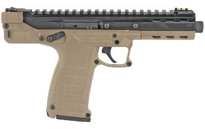 Picture of Kel-Tec Cp33tan Cp33 22 Lr 33+1 5.50" Black Ported/Threaded Barrel, Black Serrated/Optic Ready Slide, Tan Polymer Frame W/Picatinny Rail, Black Polymer Grip Ambidextrous 