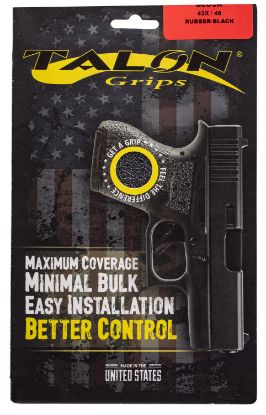 Picture of Talon Grips 385R Adhesive Grip Textured Black Rubber For Glock 43X, 48 
