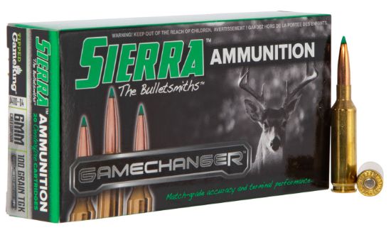 Picture of Sierra A411004 Gamechanger 6Mm Creedmoor 100 Gr Sierra Tipped Gameking 20 Per Box/ 10 Case 