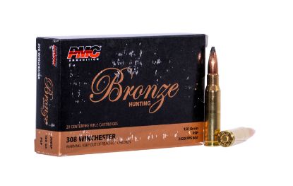 Picture of Pmc 308Sp Bronze 308 Win 150 Gr Pointed Soft Point 20 Per Box/ 10 Case 