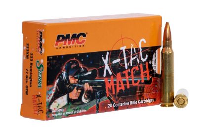 Picture of Pmc 223Xm X-Tac Match 223 Rem 77 Gr Open Tip Match 20 Per Box/ 10 Case 