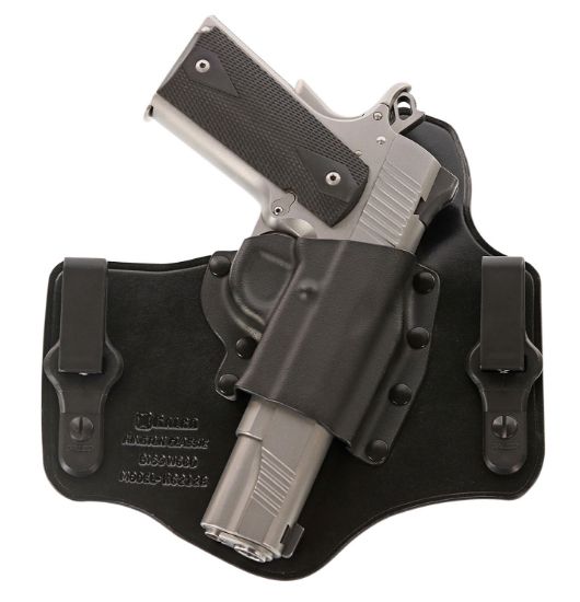 Picture of Galco Kc600b Kingtuk Classic Iwb Black Kydex/Leather Uniclip Compatible W/Glock 42 Belt 1.75" Wide Right Hand 