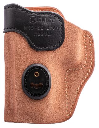 Picture of Galco S2226b Scout 3.0 Iwb Natural/Black Leather Compatible W/Glock 19X/19 Gen1-5/23 Gen2-5 Uniclip/Stealth Clip Mount Ambidextrous 