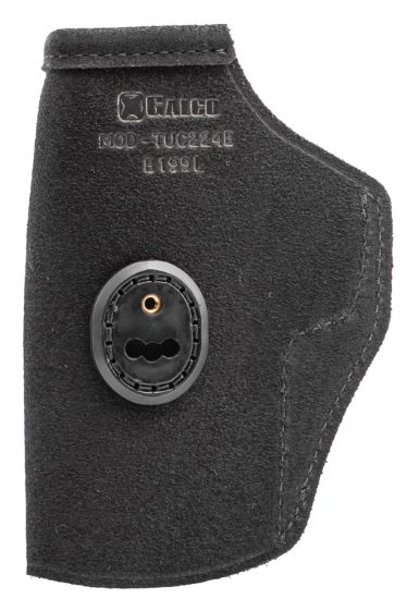 Picture of Galco Tuc224b Tuck-N-Go 2.0 Iwb Black Leather Compatible W/ Glock 31/17 Gen1-5/22 Gen2-5 Uniclip/Stealth Clip Mount Ambidextrous 