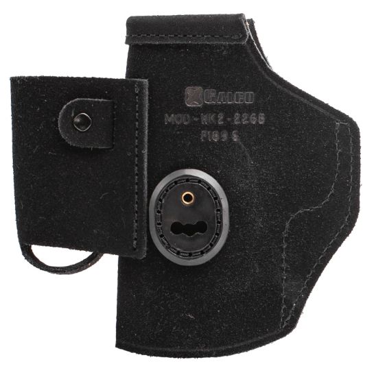 Picture of Galco Wk2226b Walkabout 2.0 Iwb Black Leather Compatible W/ Glock 19X/19 Gen1-5/23 Gen2-5 Uniclip/Stealth Clip Mount Ambidextrous 