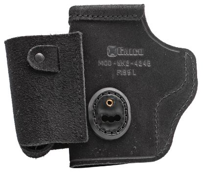 Picture of Galco Wk2424b Walkabout 2.0 Iwb Black Leather Uniclip/Stealth Clip Fits 1911 Fits 3" Barrel Ambidextrous 